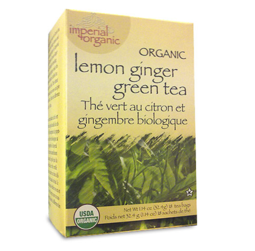 Uncle Lee's Tea Org Lemon Ginger Green Tea, 18bg