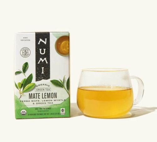 Numi Teas Org Mate Lemon Green Tea, 18ct