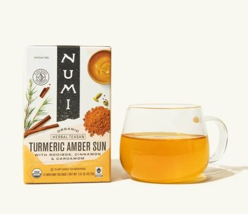Numi Teas Org Amber Sun Turmeric Tea, 12ct