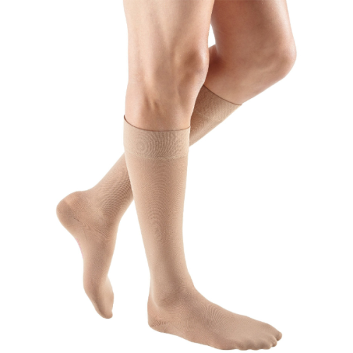 Mediven Plus 4A4A136 Petite Pair Calf W/Grip 20-30mm Caramel, 6