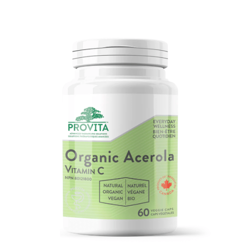 Provita Acerola Organic Vitamin C, 60 vcaps