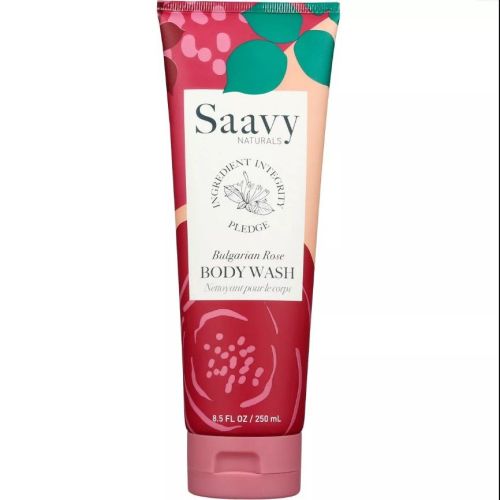 Saavy Naturals Bulgarian Rose Body Wash, 250mL