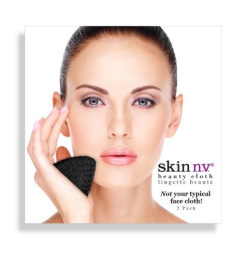 Skin N.V Facial Beauty Cloth, 2 pack - Black