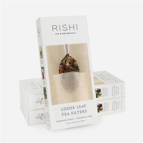 Rishi Tea Loose Leaf Tea Bags, 100/Box