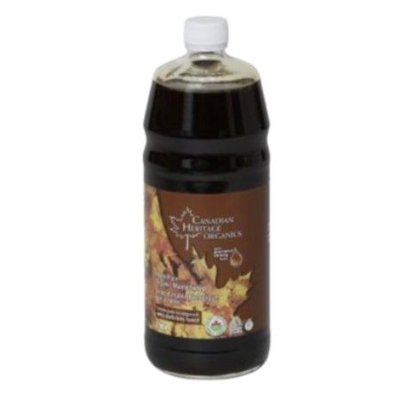Canadian Heritage Organic CDN Grade A Very Dark Maple Syrup, 1L