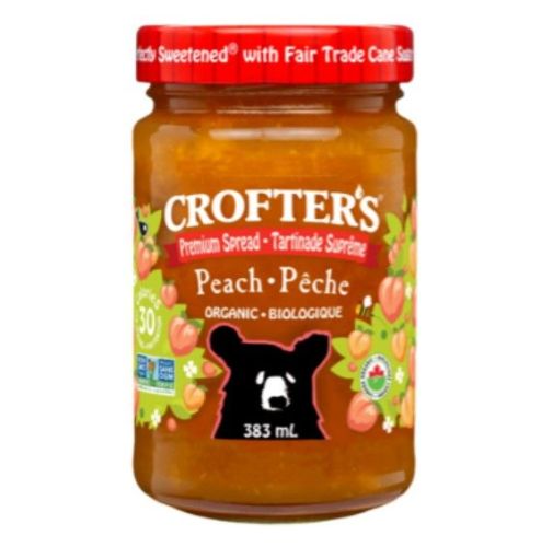 Crofter's Organic Peach Spread, 383mL