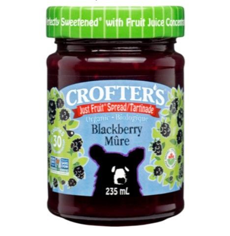 Crofter's Organic Just Fruit Blackberry, 235mL