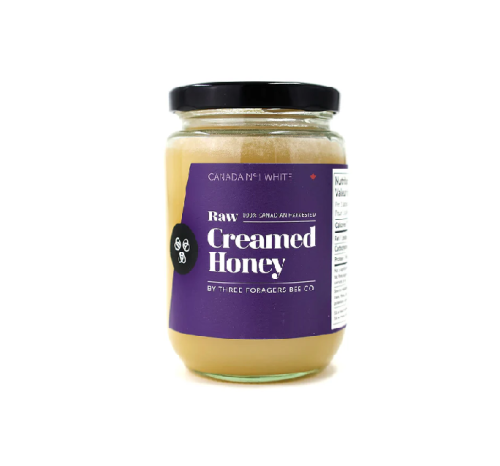 Three Foragers Bee Co. Raw Creamed Honey, 250g