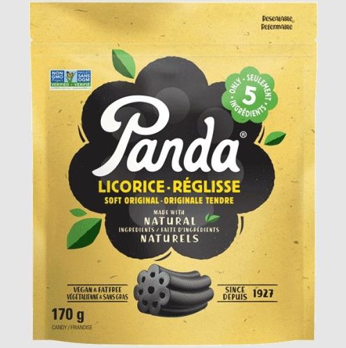Panda Natural Licorice Natural Soft Licorice Bag, 170g
