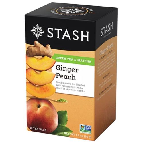 Stash Tea Ginger Peach Grn Tea w/Matcha, 18bg