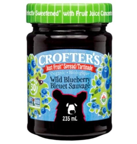 Crofter's Organic Just Fruit Blueberry, 235mL