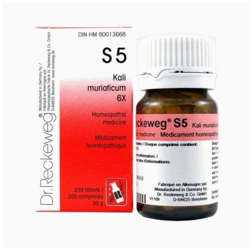 Dr. Reckeweg Schuessler Salts S5 Kali muriaticum 3X, 200 tablets (20 g)