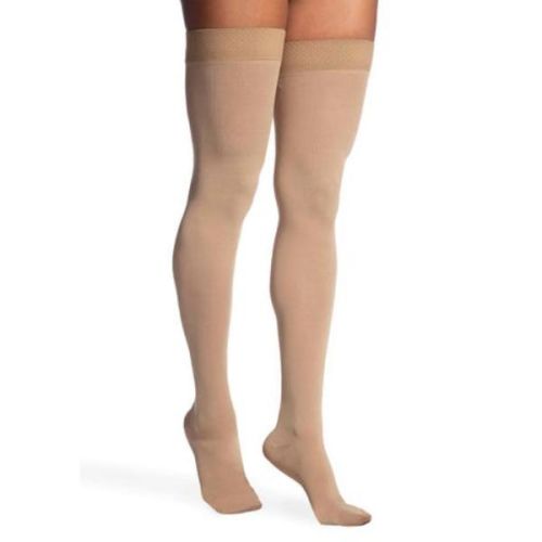 Sigvaris 862NSSO-66 Pair Thigh High 20-30mm Light Beige, SS