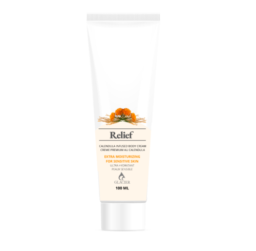 Glacier Soap Co Relief Calendula Body Cream, 100mL