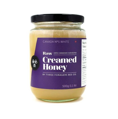 Three Foragers Bee Co. Raw Creamed Honey, 500g