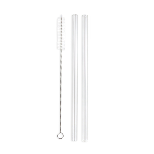 Enviro Glass Straws Combo Reg. Straws 6" Straight