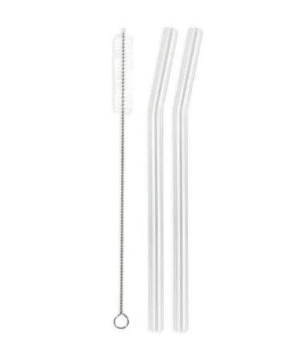 Enviro Glass Straws Combo Reg. Straws 10" Bent