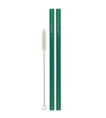 Enviro Glass Straws Combo BubTea Straws 9.5" Green