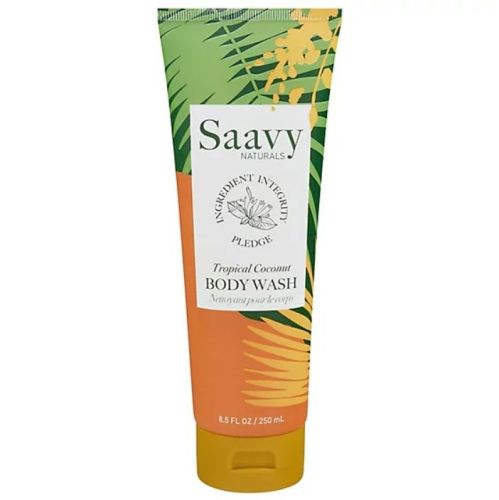  Saavy Naturals Tropical Coconut Body Wash, 250mL