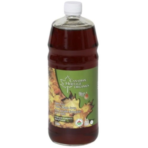 Canadian Heritage Organic CDN Grade A Dark Maple Syrup, 1L