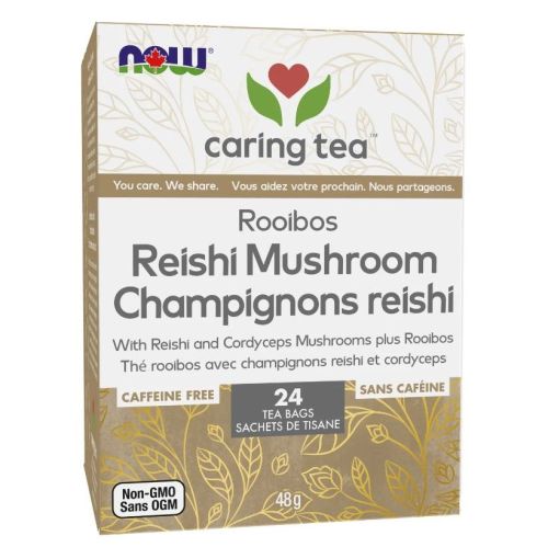 Now Foods Mushroom Rooibos Tea, 24 Bags        