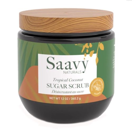 Saavy Naturals Tropical Coconut Sugar Scrub, 340g