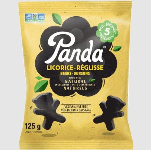 Panda Natural Licorice Licorice Bears Bag, 125g