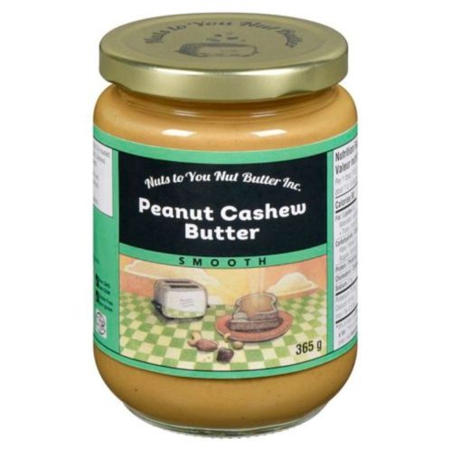 Nuts to You Peanut Cashew Butter Smooth, 365g