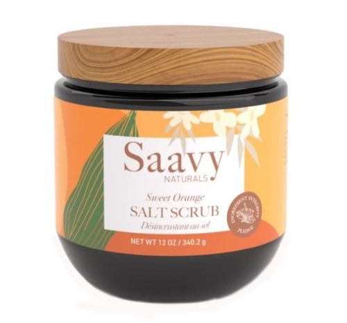 Saavy Naturals Sweet Orange Salt Scrub, 340g