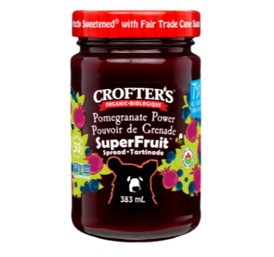 Crofter's Organic Pomegranate Power Spread, 383mL