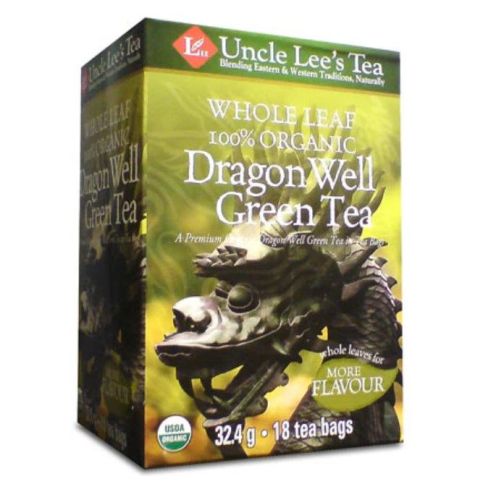 Uncle Lee's Tea Org WholeLeaf Dragon Well Green, 18bg