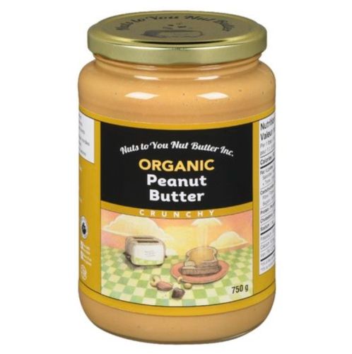 Nuts to You Org Peanut Butter Crunchy, 750g