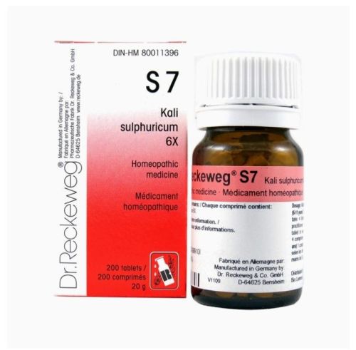 Dr. Reckeweg Schuessler Salts S7 Kali sulphuricum 12X, 200 tablets (20 g)