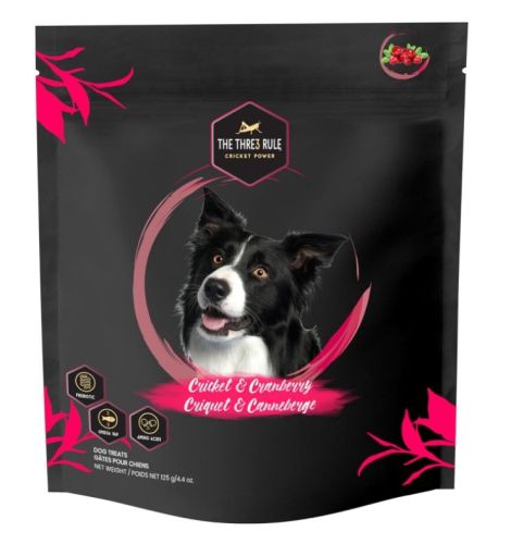 The Thre3 Rule Cricket & Cranberry Dog, 125g