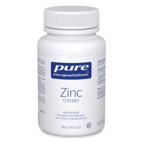 Pure Encapsulation Zinc (citrate), 180 capsules