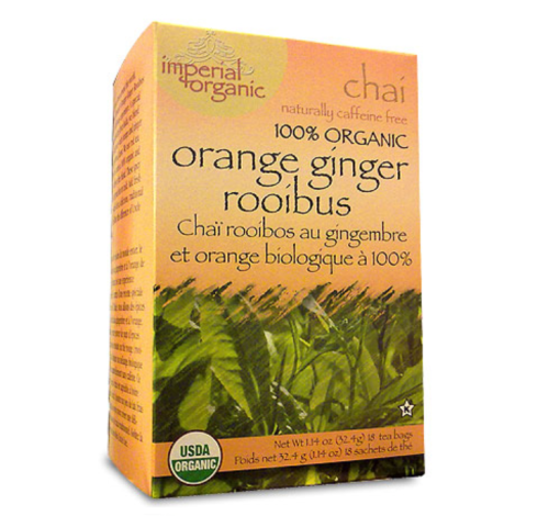 Uncle Lee's Tea Org Orange Ginger Rooibos Chai, 18bg