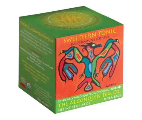 Algonquin Teas Organic Sweetfern Tonic Tea - Box of 16 bags┃18g