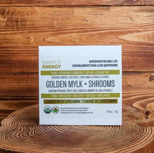 Two Hills Tea Org Golden Mylk + Shrooms, 70g