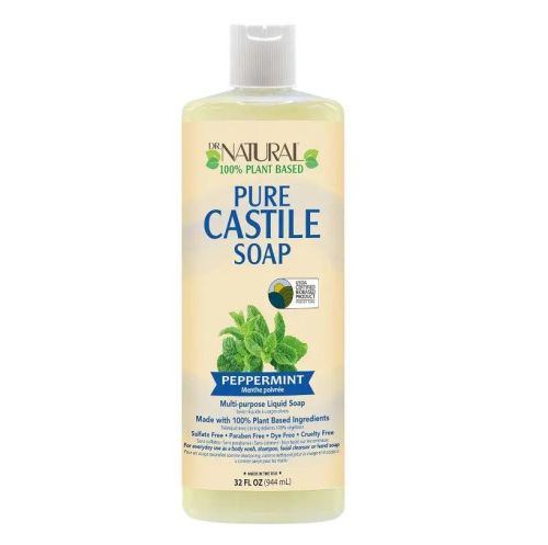 Dr. Natural Pure Castile Soap Peppermint, 946 ml