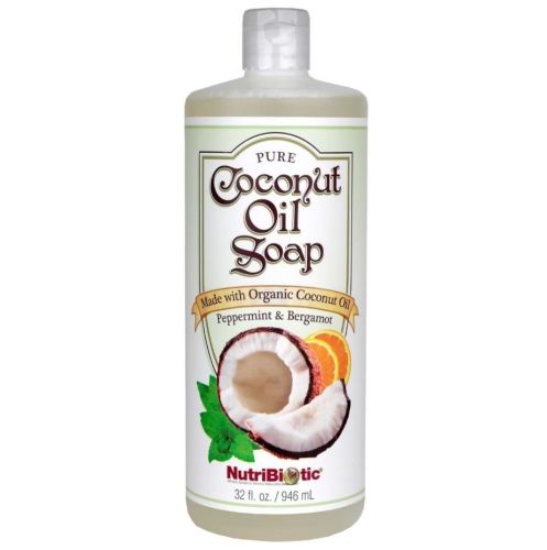 Nutribiotic Coconut Soap Peppermint & Bergamont, 960ml