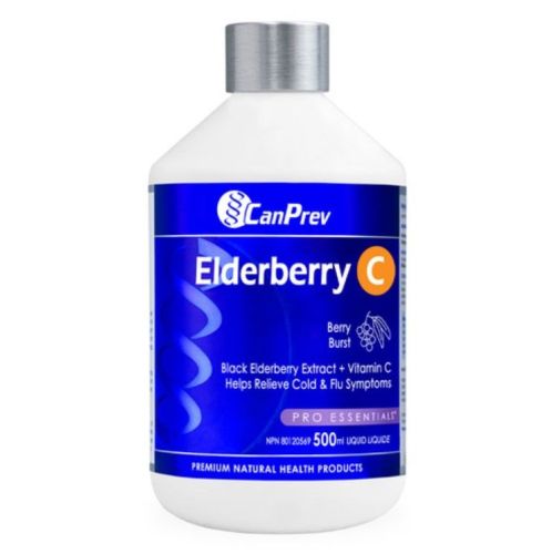 Canprev Elderberry C Liquid - Berry Burst, 500 Liquid 