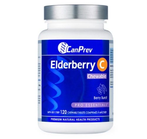 Canprev Elderberry C Chewable - Berry Burst, 120 tablets 