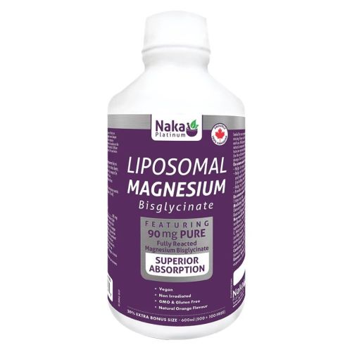 Naka Platinum Liposomal Magnesium Bisglycinate, 600ml