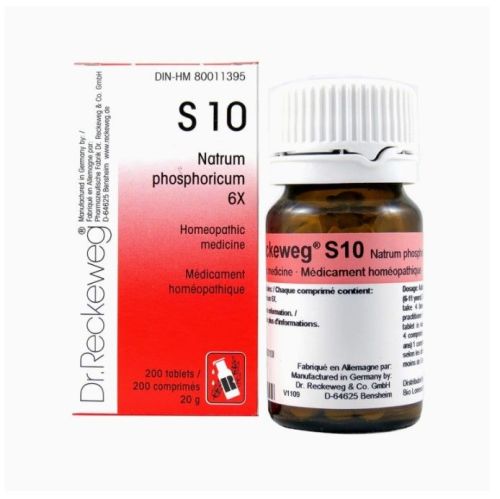  Dr. Reckeweg Schuessler Salts S10 Natrum phosphoricum 12X, 200 tablets (20 g)