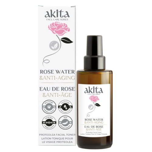 Akita All Natural Rose Water, Anti-Aging, 100ml