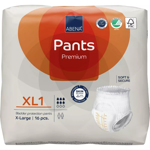 Abena Pants XL1 Protective Underwear, 16's