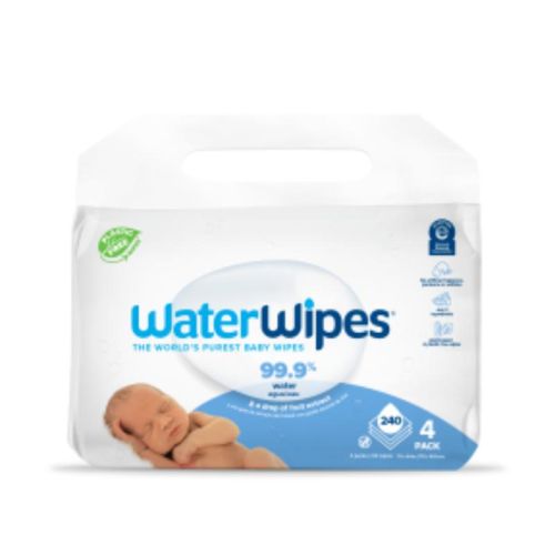 WaterWipes Baby Wipes Textured Clean, 240ct x 4Pack