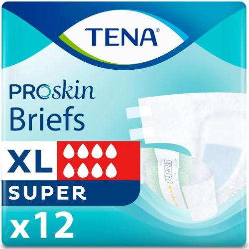 Tena Proskin Super Briefs XL, 12'S