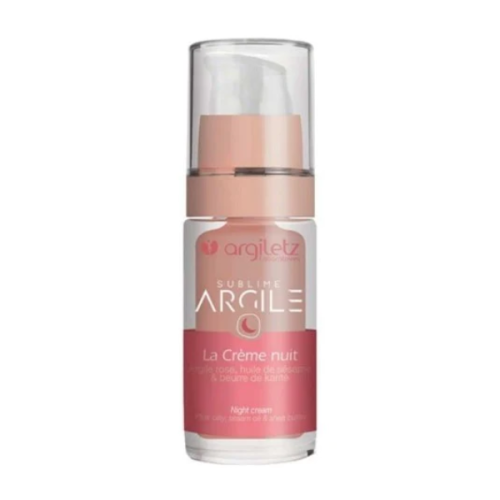Argiletz Night Cream - Pink Clay, 30 ml