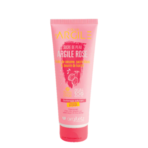 Argiletz Exfoliating Face Scrub - Pink Clay, 100 ml